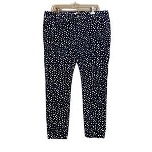 Vineyard vines navy and white polka dot corduroy pants.